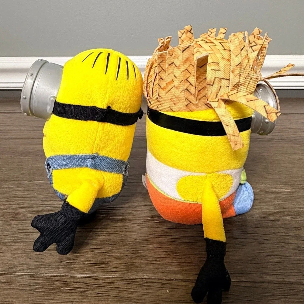 TY Despicable Me Minions Dave Tourist and Stuart Plush Set Stuffed Animal Toys